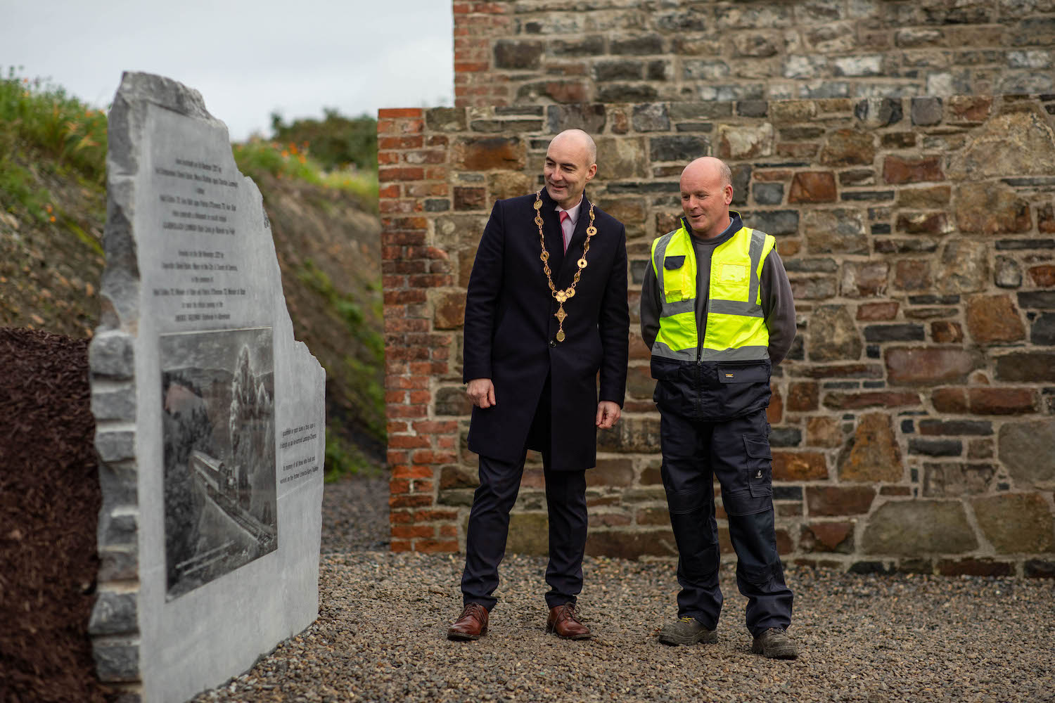 Funding for Limerick Greenway - Daniel Butler, Mayor of the City and County of Limerick and John Guina, Limerick Greenway staff at the launch of the Limerick Greenway. Picture: Sean Curtin/True Media