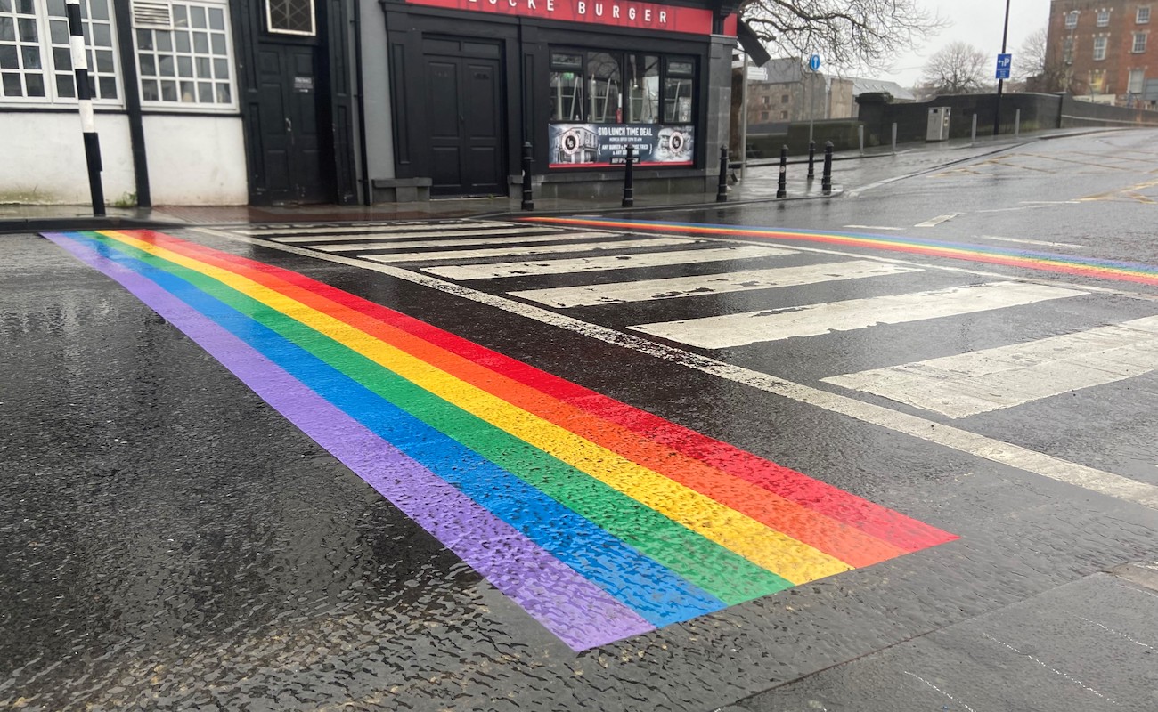 Second Limerick Rainbow crossing Limerick Pride Rainbow crossing