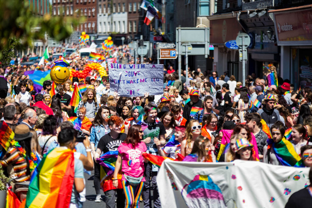 Limerick Pride 2022 parade will take place on Saturday, July 9 and will be the first live parade since 2019 which is pictured above. Picture: Dolf Patijn/ilovelimerick