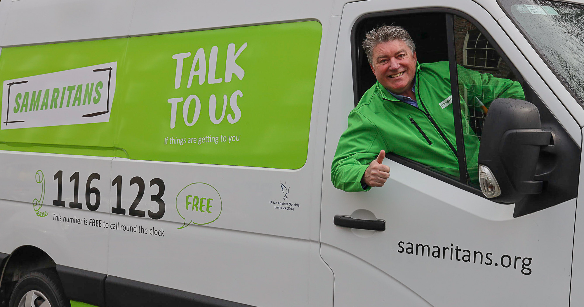 Samaritans Ambassador Pat Shortt is urging the public to talk to the charity if they are finding it difficult to cope.