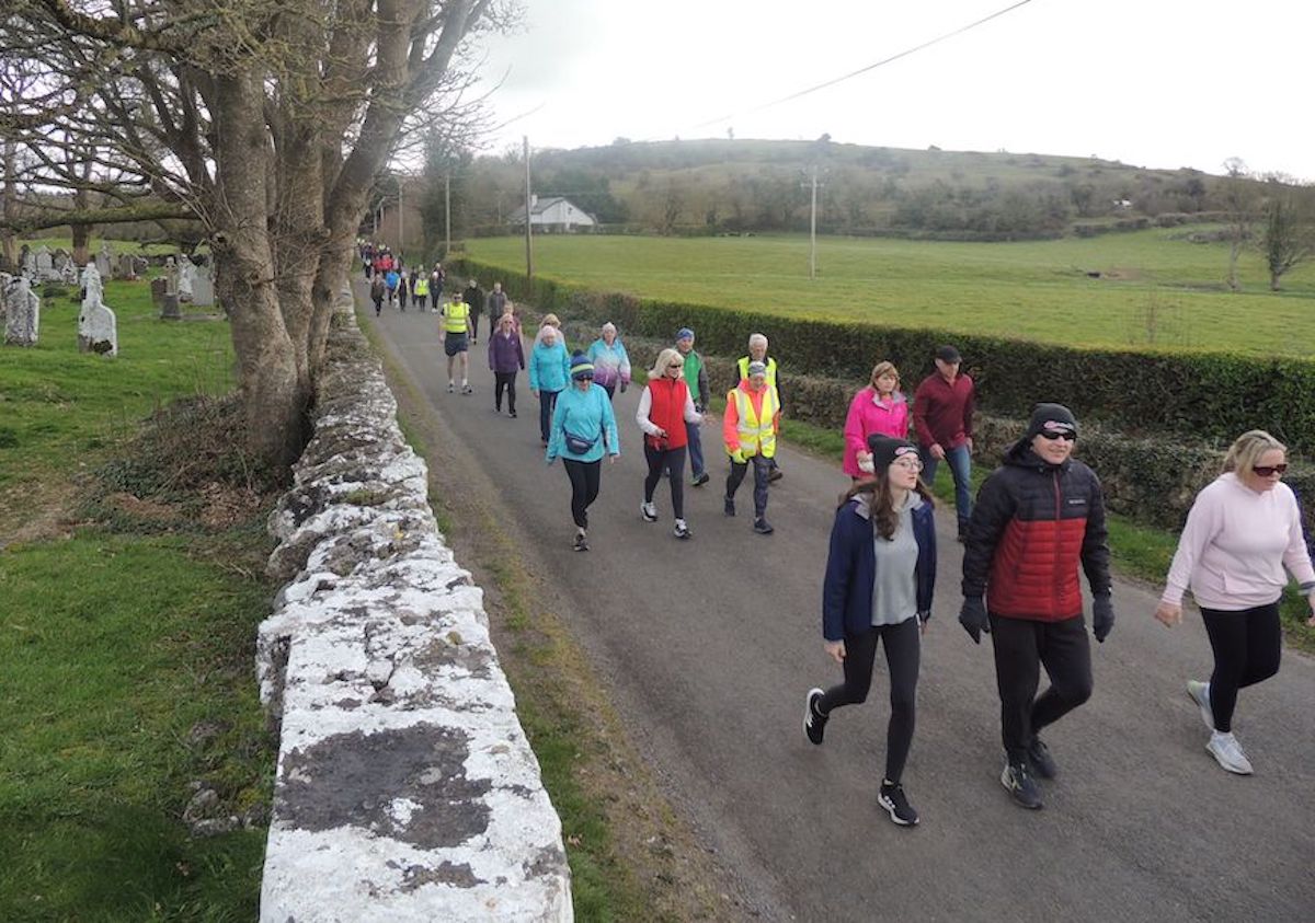 Lough Gur to Bruff – over 60 walkers gathered to raise money for three Irish charities.