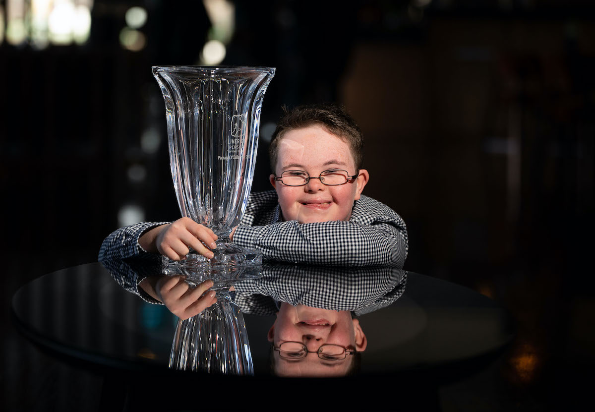 Padraig O Callaghan - The digital media star was announced as the winner of Limerick Person of the Year 2021 at a ceremony in the Clayton Hotel Limerick. Picture: Alan Place.