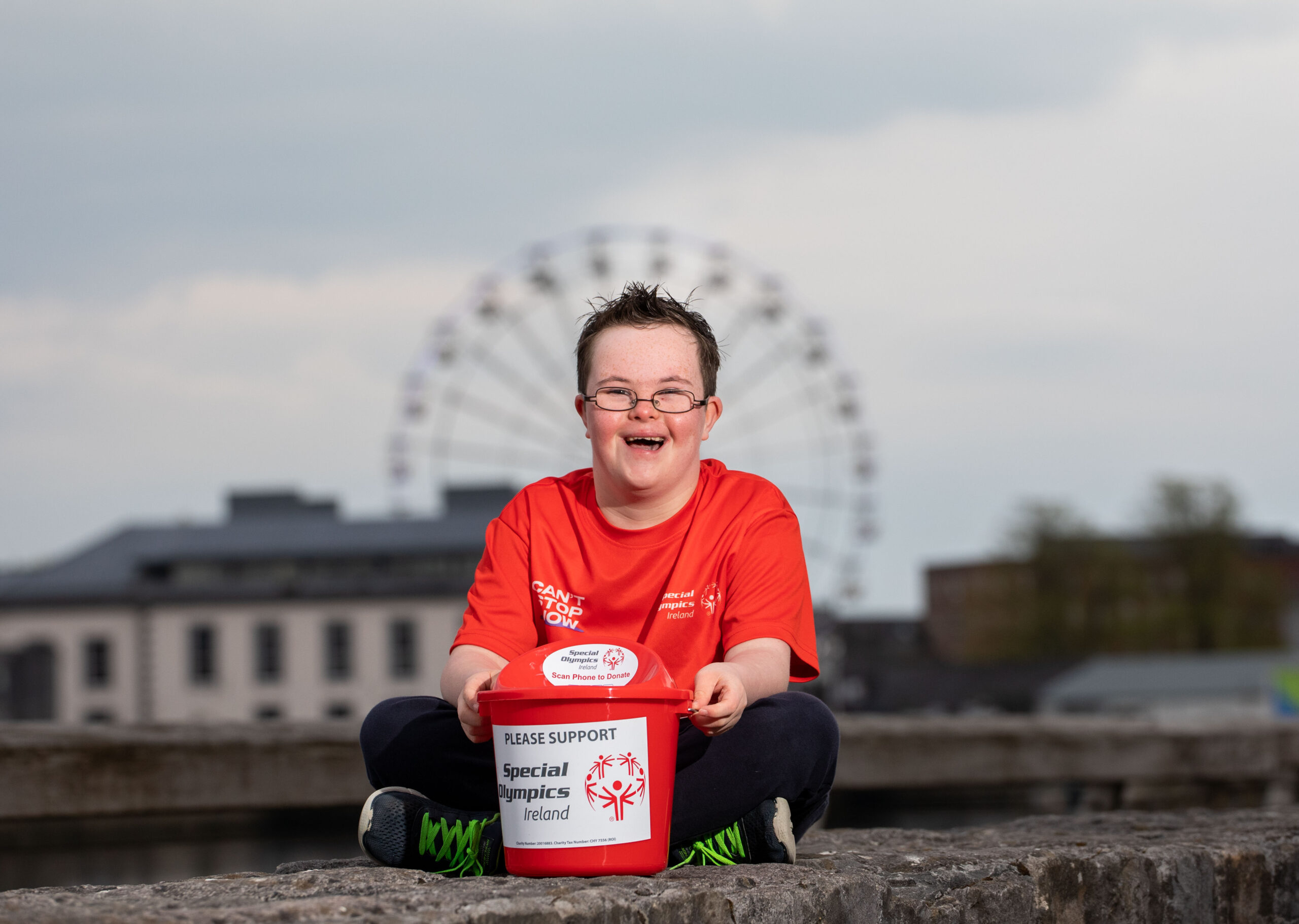 Special Olympics Collection Day - Padraig O'Callaghan, recently named Limerick Person of the Year, is backing Special Olympics Annual Collection Day taking place Friday 29th April and is asking you to show your support by making a donation to their on-street collectors shaking buckets across Limerick or visit specialolympics.ie. Picture: Alan Place