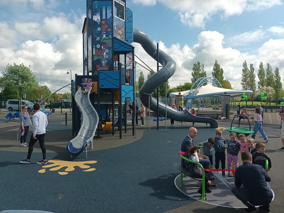 Castletroy Park Upgrade - The expansion of the playground includes the construction of a Multi-Use Games Area for a significant enlargement of the playground area and a designated provision of drainage and lighting