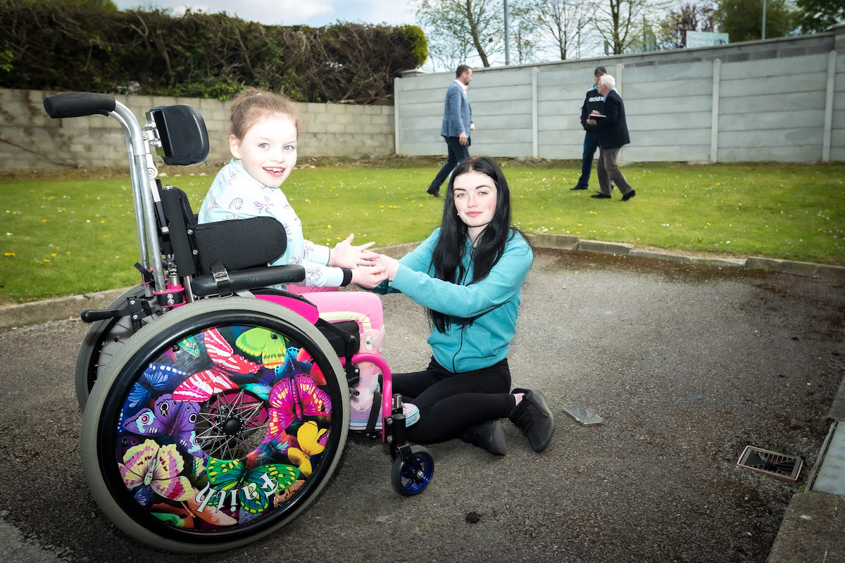 Faiths Garden - Faith and Lydia Browne look forward to enjoying Summer in their new garden. Picture: keith Wiseman