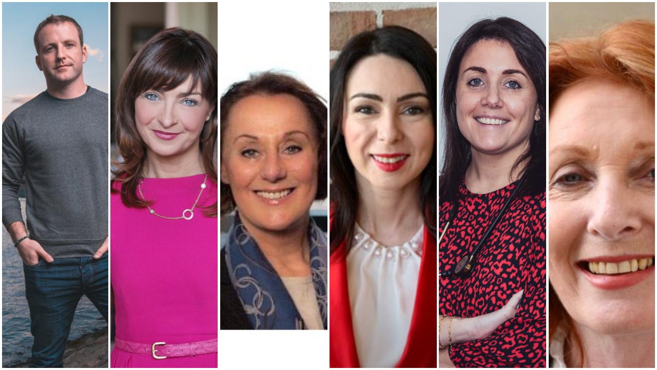 Empowering Women Season 3 podcast – Pat Divily, Oonagh O’Hagan, Rose Anne Kennedy, Vicky O’Dwyer, Laura Lenihan and Sabina Fahy pictured above