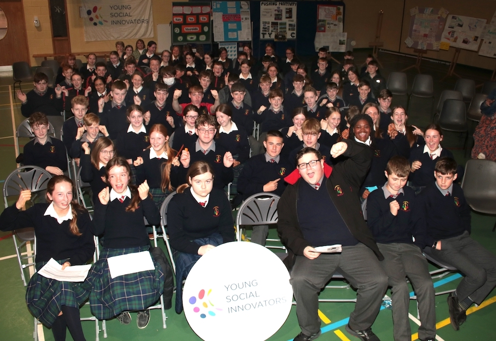 Young Social Innovators 2022 - Pictured is the event at John the Baptist Community School in Hospital