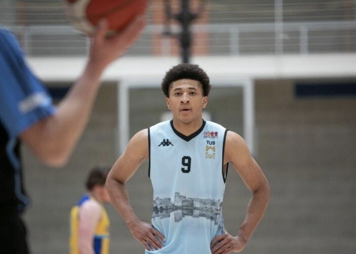 Samuel Vessat is a 19-year-old international basketball player living in Limerick who has been declared for the NBA draft 2022. Photo: Michelle La Grue.