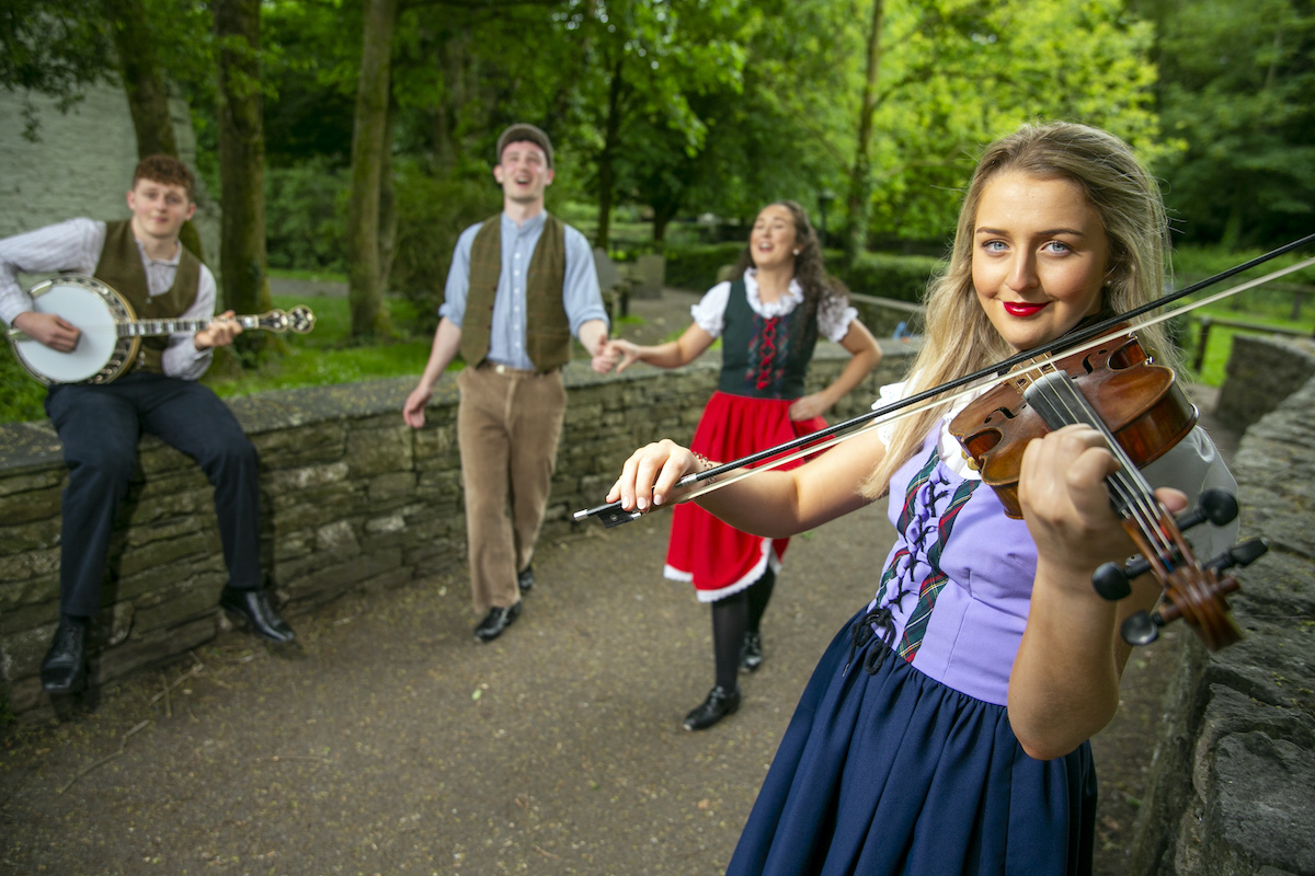 Ceili in the Kitchen - Pictured above are Liam Clancy, Tubber, Jamie and Donna O’Sullivan, Shannon and Roisin Clancy, Tubber. Picture: Arthur Ellis