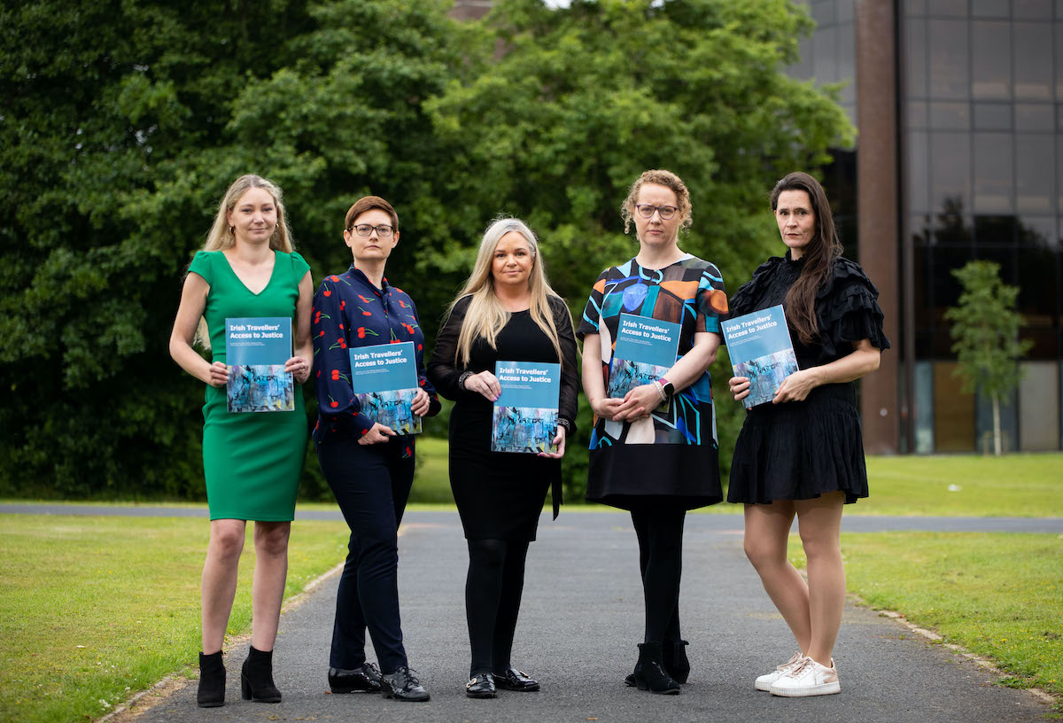 Travellers Access to Justice - Pictured during the launch were, Dr Sindy Joyce, Lecturer in Traveller Studies in UL’s Department of Sociology, Professor Amanda Haynes, Department of Sociology, UL, Margaret O’Brien, Assistant Researcher, Professor Jennifer Schweppe, UL’s School of Law and Sinead Gibney, Chief Commissioner of the Irish Human Rights and Equality Commission. Picture: Alan Place