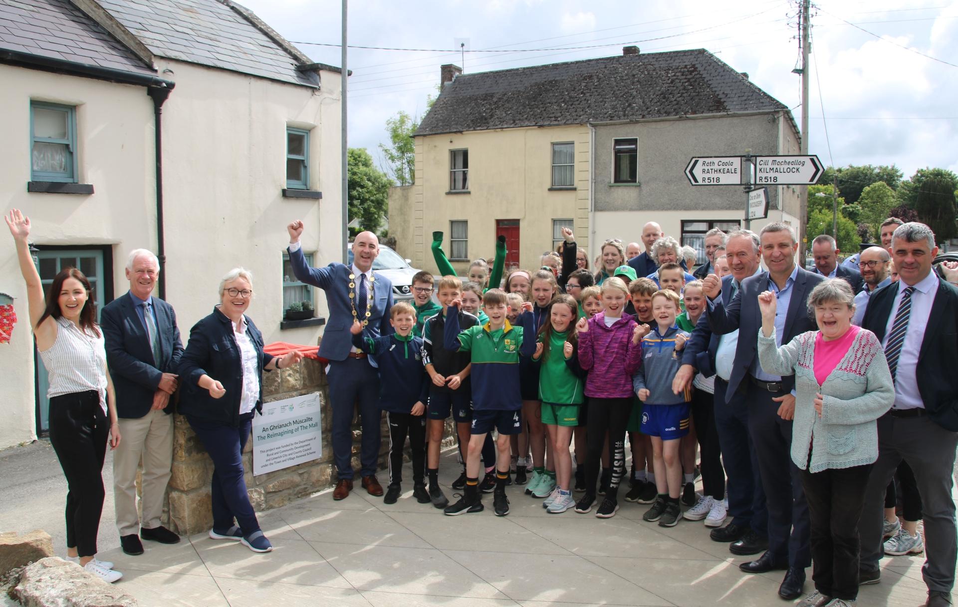 Mall in Ballingarry – The project was funded by the Town and Village Renewal Scheme with a grant of €79,604. Picture: Limerick Leader.