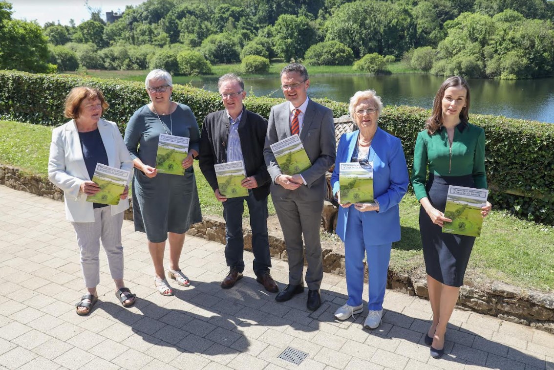 Lough Gur Heritage Guide - Pictured from right to left are Kate Harrold, Cllr Brigid Teefy, Minister O' Donovan, Aine Barry & Rose Cleary.