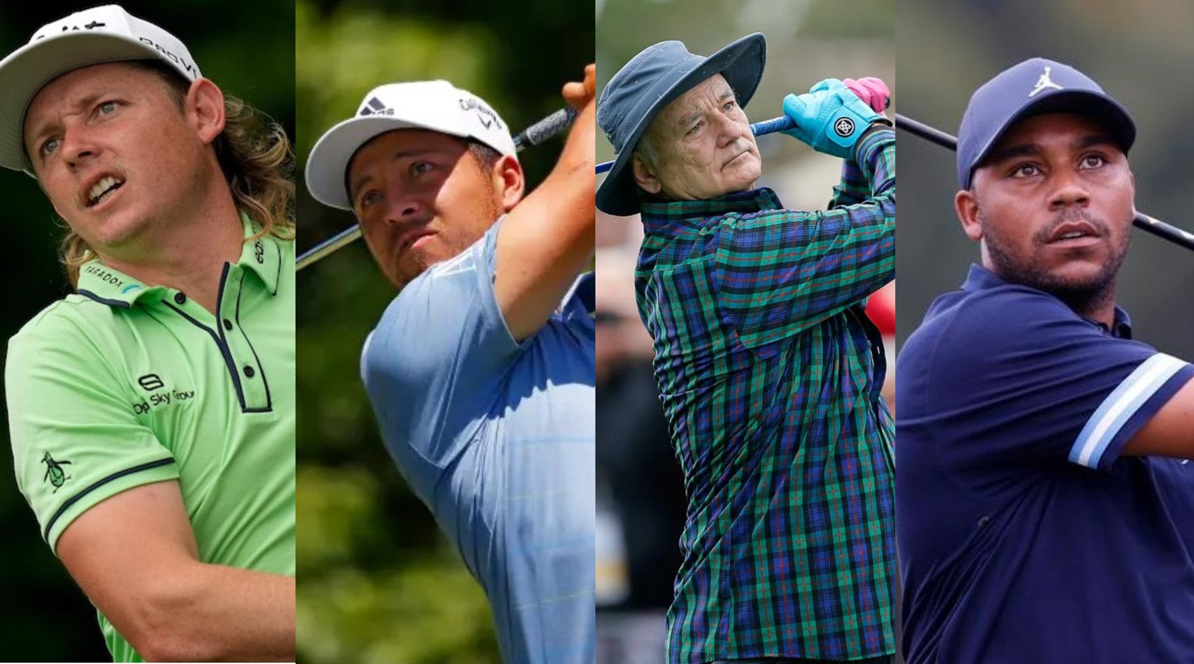 2022 ProAm Full Field – Pictured are Cameron Smith, Xander Schauffele, Bill Murray and Harold Verner III.