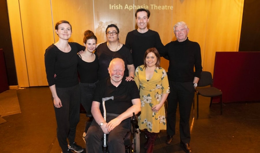 Disability Power Ireland Irish Aphasia Theatre facilitators including DPI founding member Grainne Hallahan
