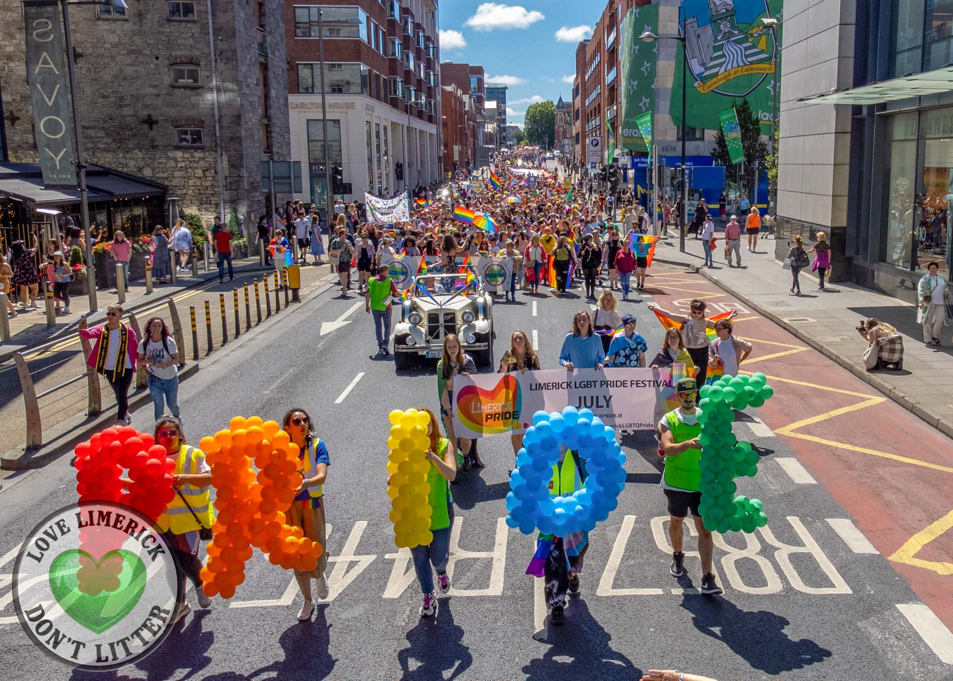 Limerick LGBTQ Pride 2023 Limerick Pride Parade 2022 brought 1000's of people to the streets of Limerick. Picture: Kris Luszczki/ilovelimerick
