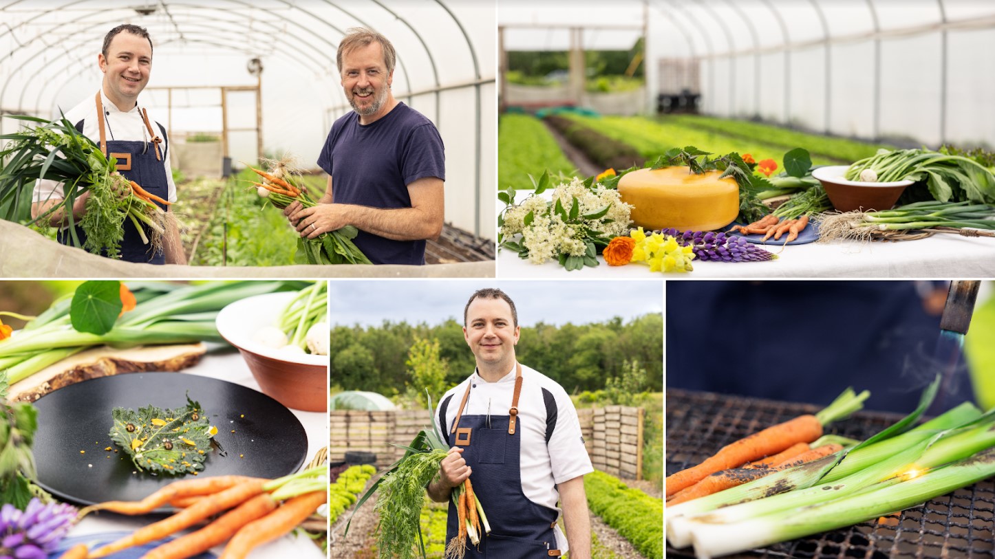 The Salt Project Owner & Chef, Caomhán de Brí, pictured above with Kevin Wallace - Founder of New Leaf Urban Farmers in Ballyneety, Co. Limerick.