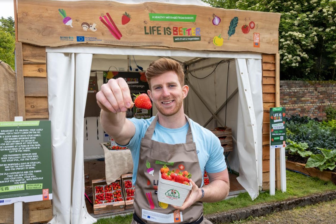 Eoin Sheehan joined Bord Bia in their first campaign appearance at Body and Soul music festival this month in County Westmeath.