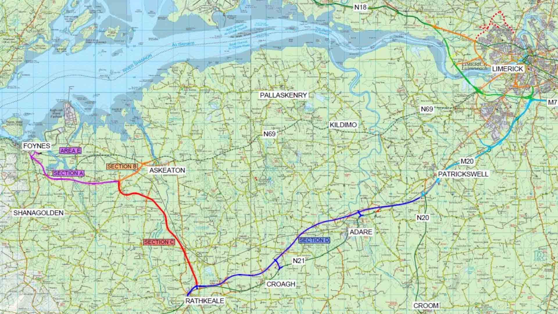 Limerick to Foynes Road