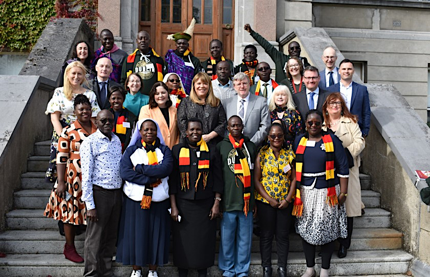 Ugandan education delegation is warmly welcomed to Mary Immaculate College to recieve teaching training under programme