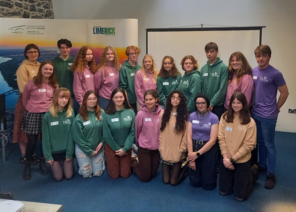 Mayor Foley congratulated Comhairle na nÓg on their outstanding achievements to date, including the launch of their recent launch of their Gender Equality and LGBTQIA+ projects at Ormston House
