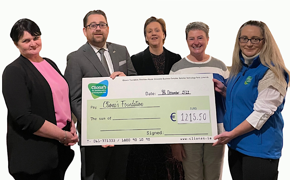 Limerick Strand Hotel Clionas Foundation partnership to contribute to the fundraising efforts of the charity    