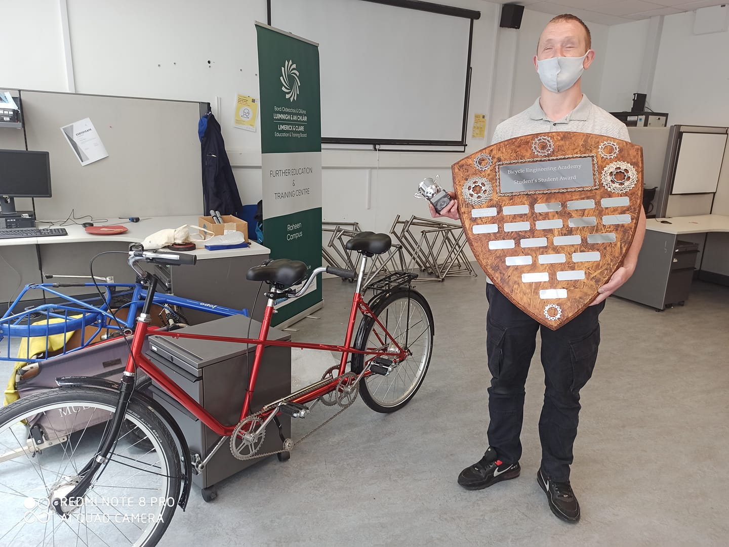 David Sheehan, a blind engineering graduate from the Bicycle Engineering Academy develops first fully inclusive cycling option in the country with his invention