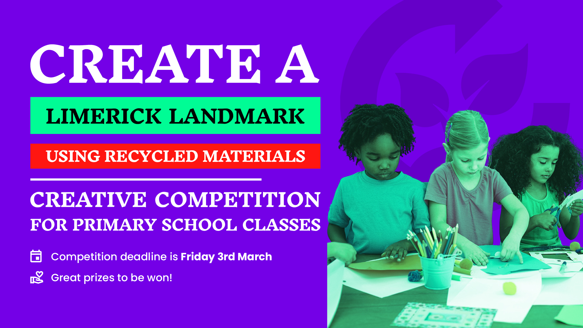 TLC competition asks pupils to create sustainable art of Limerick Landmarks