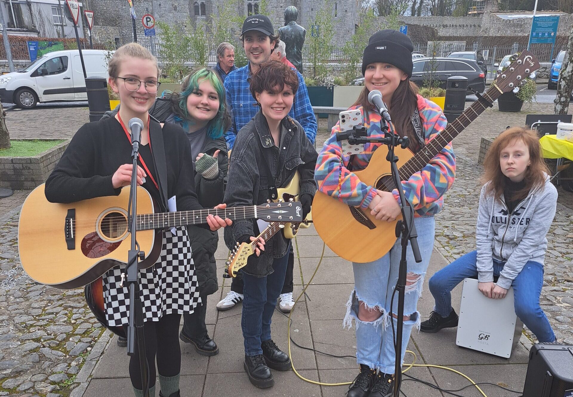 Foróige Creative Minds group performs at The Big Busk