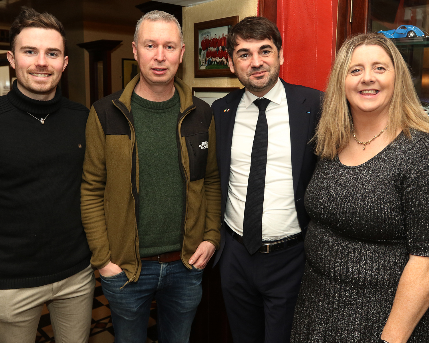 Limerick Bastille Day quiz Wild Geese Table Quiz Fionan Coughlan, Dr Paul O'Brien , Dr Loic Guyon and Michelle Daly/Hayes, attending theLimerick Bastille Day Wild Geese Table Quiz at Fennessy's Pub Picture Brendan Gleeson