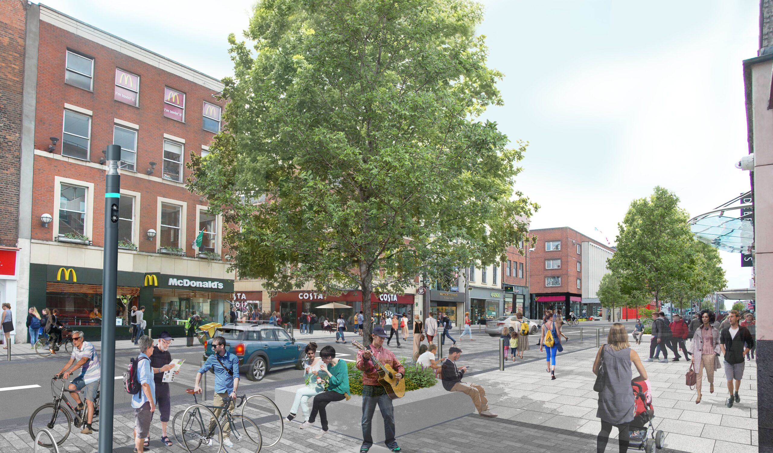 O’Connell Street public realm works anticipated to be fully completed in May