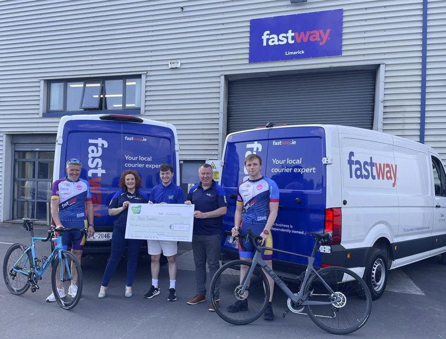 Fastway’s Pedal 4 Paul Charity Cycle honouring their much-loved colleague and friend, Paul Martin made a €4,000 Cliona's Foundation donation