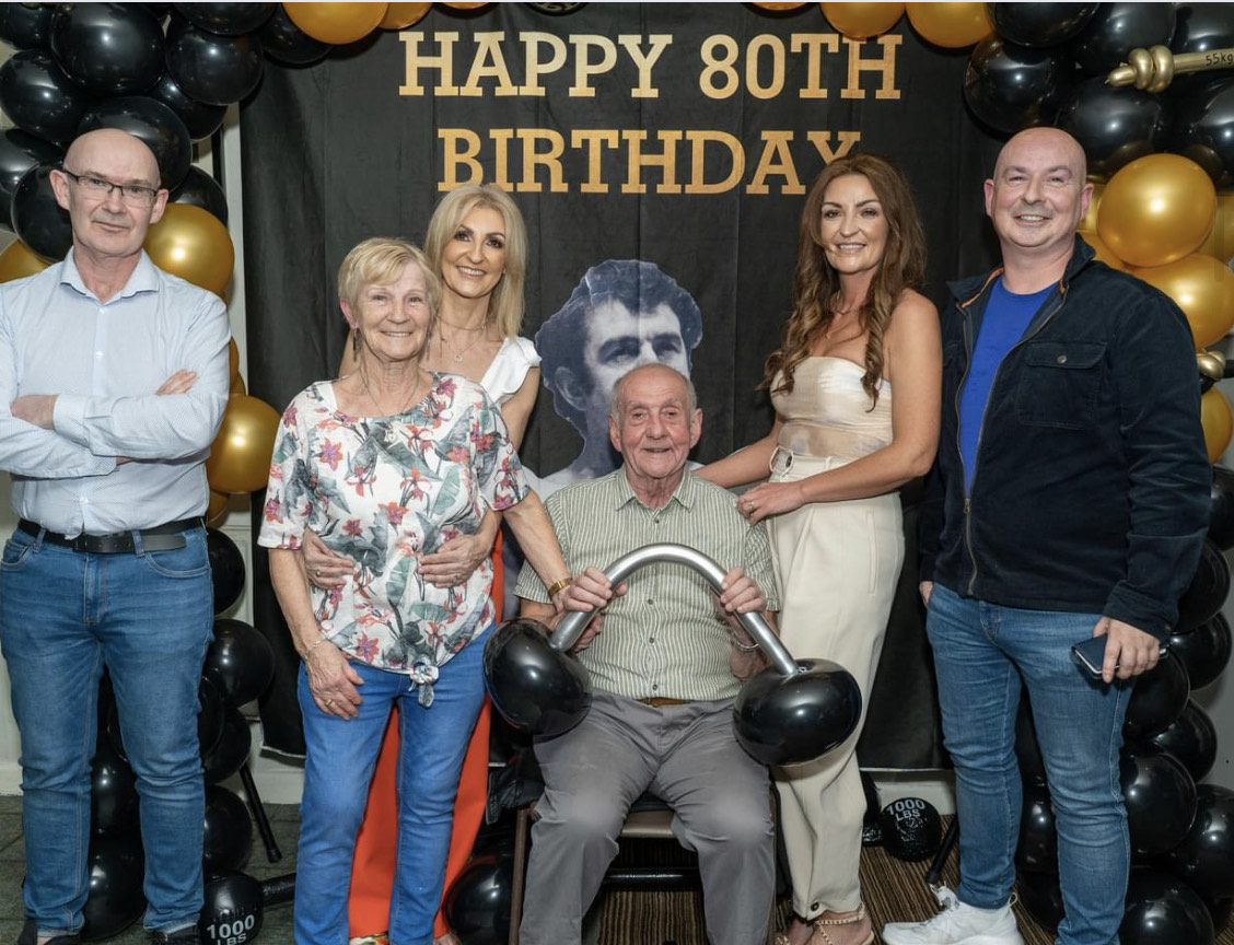 Tommy Dillon celebrates 80