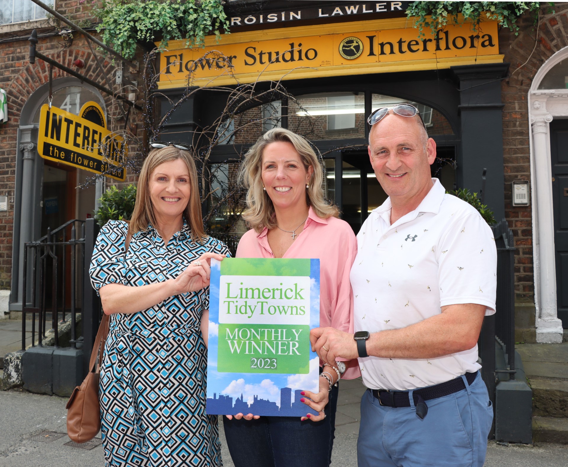 Flower Studio Limerick City Tidy Towns Award winner May-June