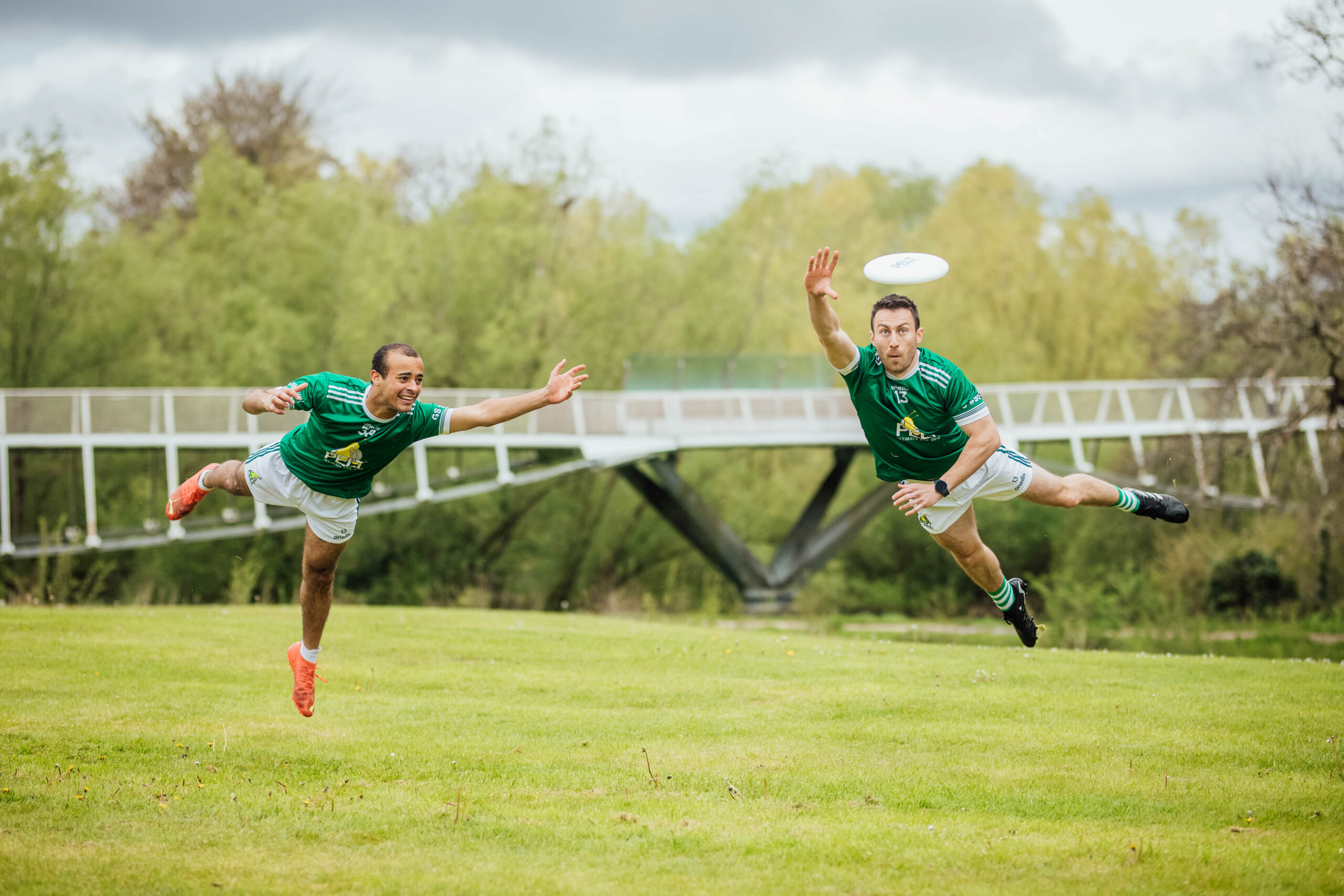 No Repro Fee Cian Hypolite and Christy McAllister pictured as details of the 2023 European Ultimate Frisbee Championships Flying into Limerick were announced today at the Universioty of Limerick. Over 1,300 participants from over 20 European Countries will descend on Limerick for the 2023 European Championships (EUC 2023). The event comes on the back of the successful hosting of the 2022 World Masters Ultimate Frisbee Championships last summer. Pic. Brian Arthur