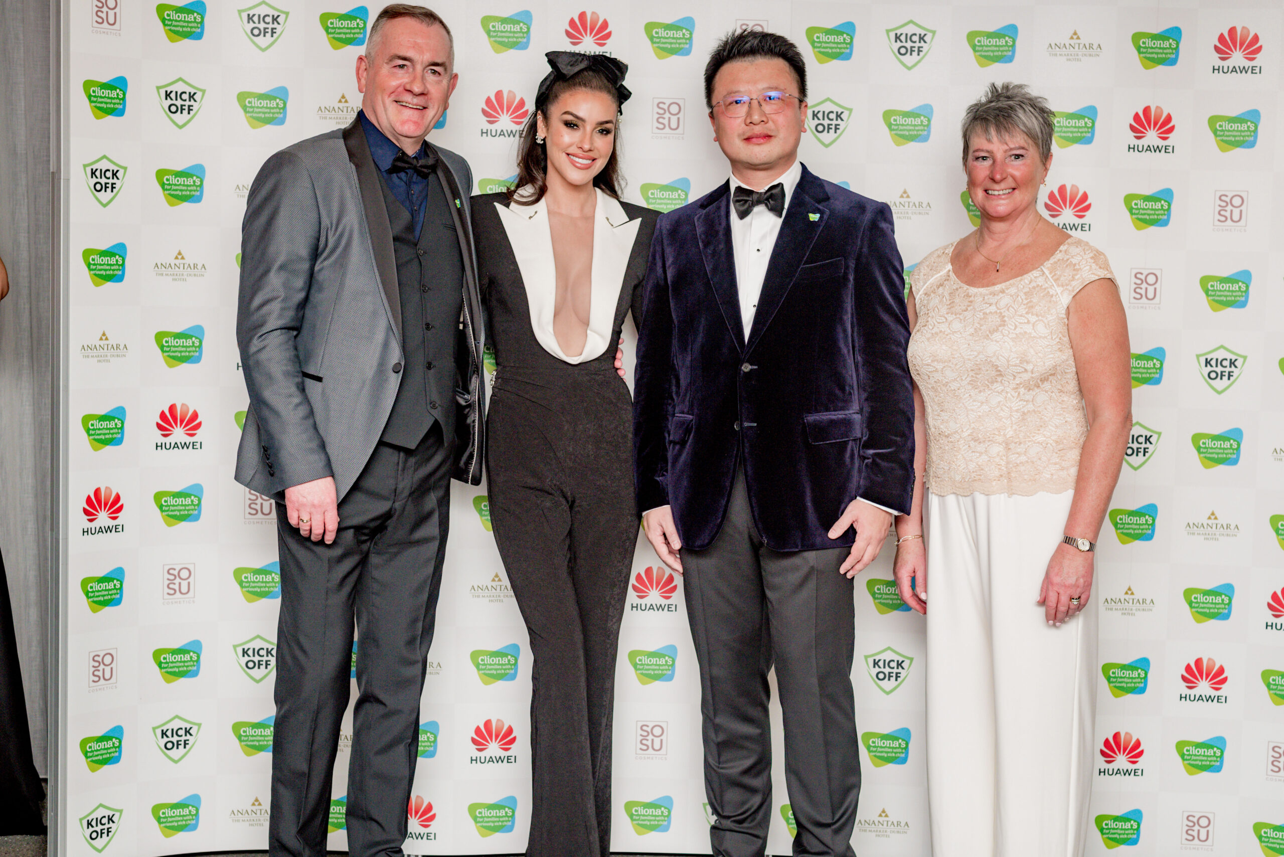 Clionas Foundation Christmas Gala - pictured above are Brendan Ring, Suzanne Jackson, Calvin Lan and Terry Ring.