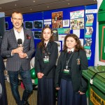 Pictured at the 2024 Limerick Student Enterprise Awards Final at the Castletroy Park Hotel on March 14, 2024 was Richard Lynch, I Love Limerick pictured with Villiers School students who came 2nd place in the Senior Category for their project 'Latch Attach'. Picture: Olena Oleksienko/ilovelimerick