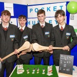 Pictured at the 2024 Limerick Student Enterprise Awards Final at the Castletroy Park Hotel on March 14, 2024 were Hazelwood College students pictured with their project Pocket Hurleys. Picture: Olena Oleksienko/ilovelimerick