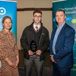 Pictured at the 2024 Limerick Student Enterprise Awards Final at the Castletroy Park Hotel on March 14, 2024 was Colaiste Ciaran student Tadhg Purcel who came 1st place in the Intermediate Category for his project 'TP Decals', with Aideen Corry, Business Advisor, Local Enterprise Office and Mike O'Byrne, Business Advisor, Local Enterprise Office. Picture: Olena Oleksienko/ilovelimerick