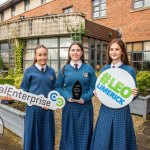 Pictured at the 2024 Limerick Student Enterprise Awards Final at the Castletroy Park Hotel on March 14, 2024 were Desmond College students Laura Brennan, Elissa Shiels, Caoimhe Greene, who came 1st place in the Senior Category for their project Des Tech, non-toxic chemical hand warmers, and will move on to the Student Enterprise Programme National Finals, taking place at Croke Park in Dublin on May 9th, 2024. Picture: Olena Oleksienko/ilovelimerick