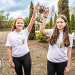 Pictured at the 2024 Limerick Student Enterprise Awards Final at the Castletroy Park Hotel on March 14, 2024 were Gaelcholaiste Ui Chonba students Isis Cacciaguerra and Nell McMahon who came 1st place in the Junior Category for their project 'Baile Do Bheacha', a small shelter for bees, and will move on to the Student Enterprise Programme National Finals, taking place at Croke Park in Dublin on May 9th, 2024. Picture: Olena Oleksienko/ilovelimerick