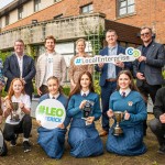 Pictured at the 2024 Limerick Student Enterprise Awards Final at the Castletroy Park Hotel on March 14, 2024 were
Helen Ryan, Senior Enterprise Developement Officer, LEO Limerick, Mike Cantwell, Head of Local Enterprise, LEO Limerick, judge Eoin Sheehan of Country Munch, Aideen Corry, Business Advisor, Local Enterprise Office, Mike O'Byrne, Business Advisor, Local Enterprise Office, event coordinator Garry Lowe of Whizzkids (back)

Junior winners Isis Cacciaguerra, Nell McMahon from Gaelcholaiste Ui Chonba who won for their project 'Baile Do Bheacha', Senior winners from Desmond College, Laura Brennan, Elissa Shiels, Caoimhe Greene who won for their project 'Des Tech' and Intermediate winner Tadhg Purcell from Coilaste Ciaran who won for his project 'TP Decals' (front). Picture: Olena Oleksienko/ilovelimerick