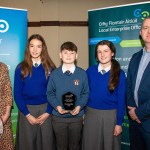 Pictured at the 2024 Limerick Student Enterprise Awards Final at the Castletroy Park Hotel on March 14, 2024 were Aideen Corry, Business Advisor, Local Enterprise Office and Mike O'Byrne, Business Advisor, Local Enterprise Office with students from Desmond College who won the Best Sustainability Award for their project 'The Ring Co'. Picture: Olena Oleksienko/ilovelimerick