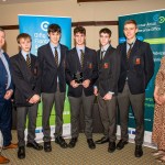 Pictured at the 2024 Limerick Student Enterprise Awards Final at the Castletroy Park Hotel on March 14, 2024 were Aideen Corry, Business Advisor, Local Enterprise Office and Mike O'Byrne, Business Advisor, Local Enterprise Office with students from Ardscoil Ris who won the Best Business Plan Award for their project 'PickNWick'. Picture: Olena Oleksienko/ilovelimerick