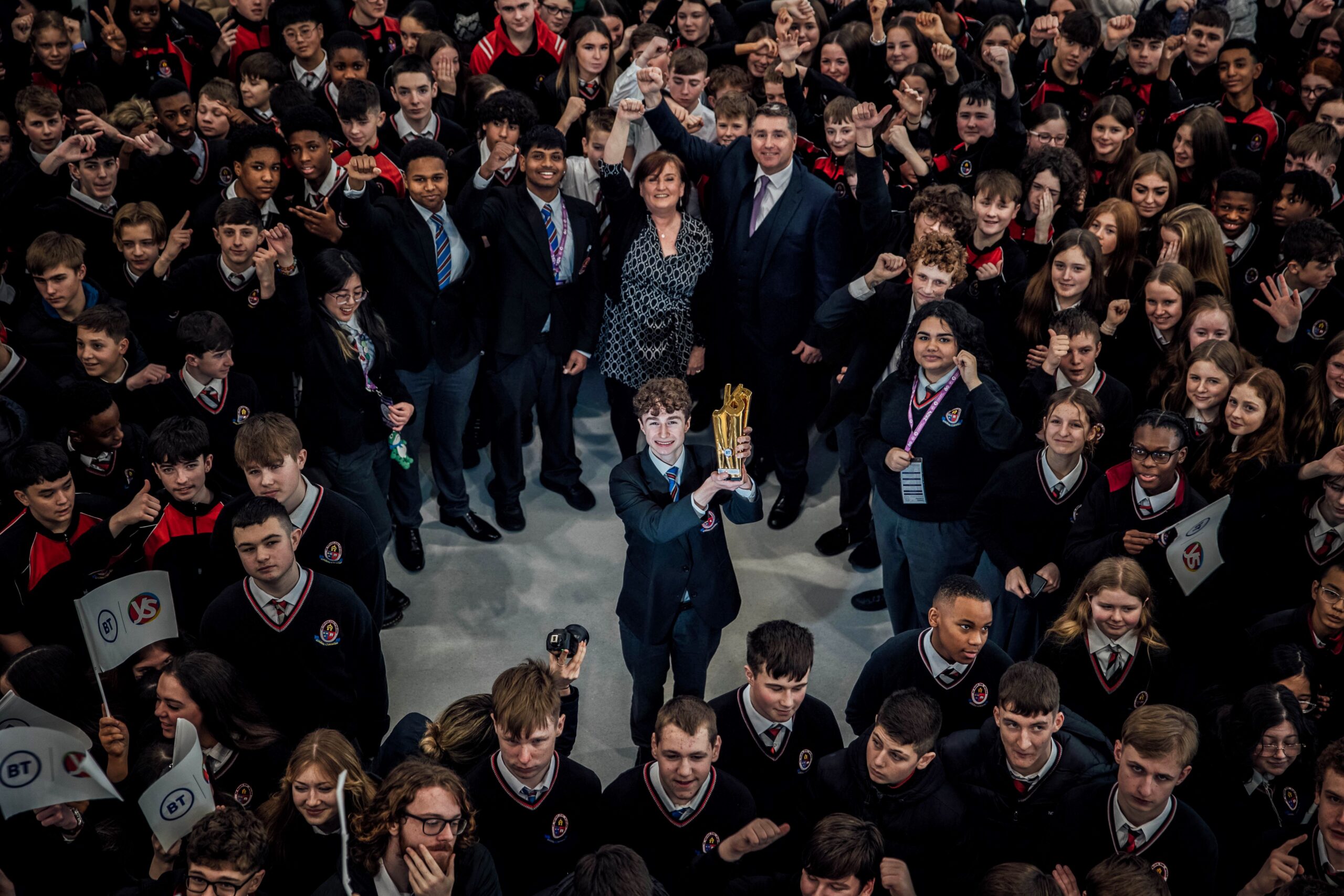 BT Young Scientist Seán O’Sullivan gets a hero's homecoming