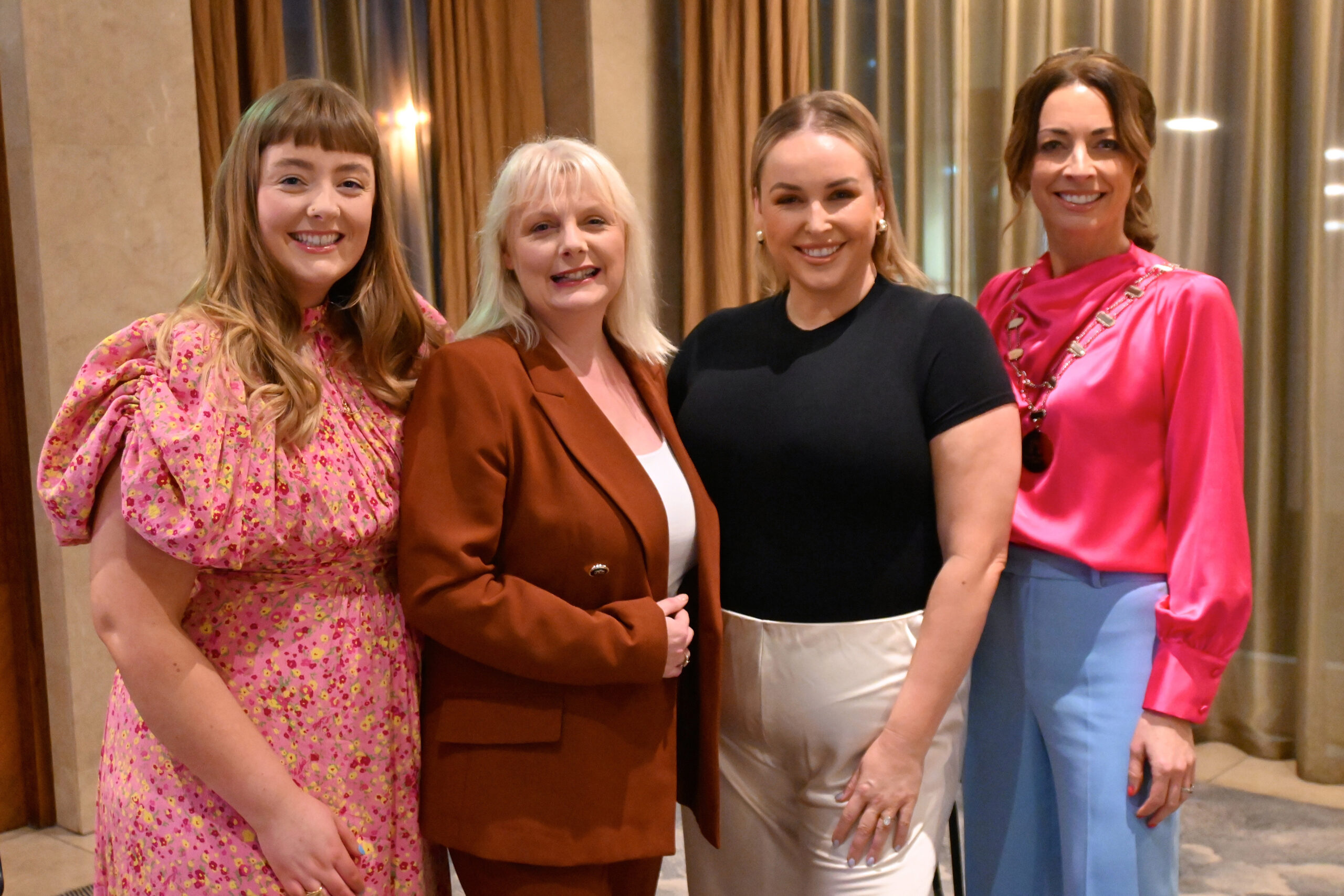 Network Ireland Limerick March International Women's Day event at the Savoy hotel pictured Nell Stritch, Pressed flowers By Nell and April Drew, Drew Media, Sinead O’Brien, Vacious and Network Limerick, president Fiona Doyle