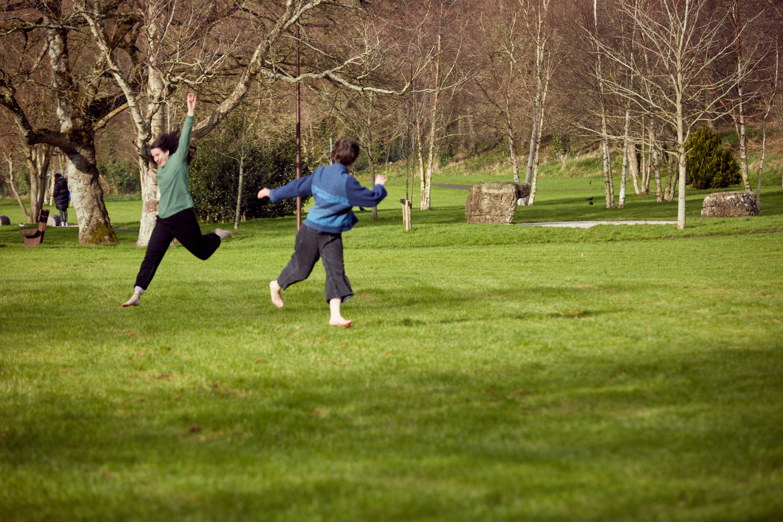 Katy Hewison and Roberta Ceginskaite at Croom Park. Photo: Maurice Gunning dance limerick climate action