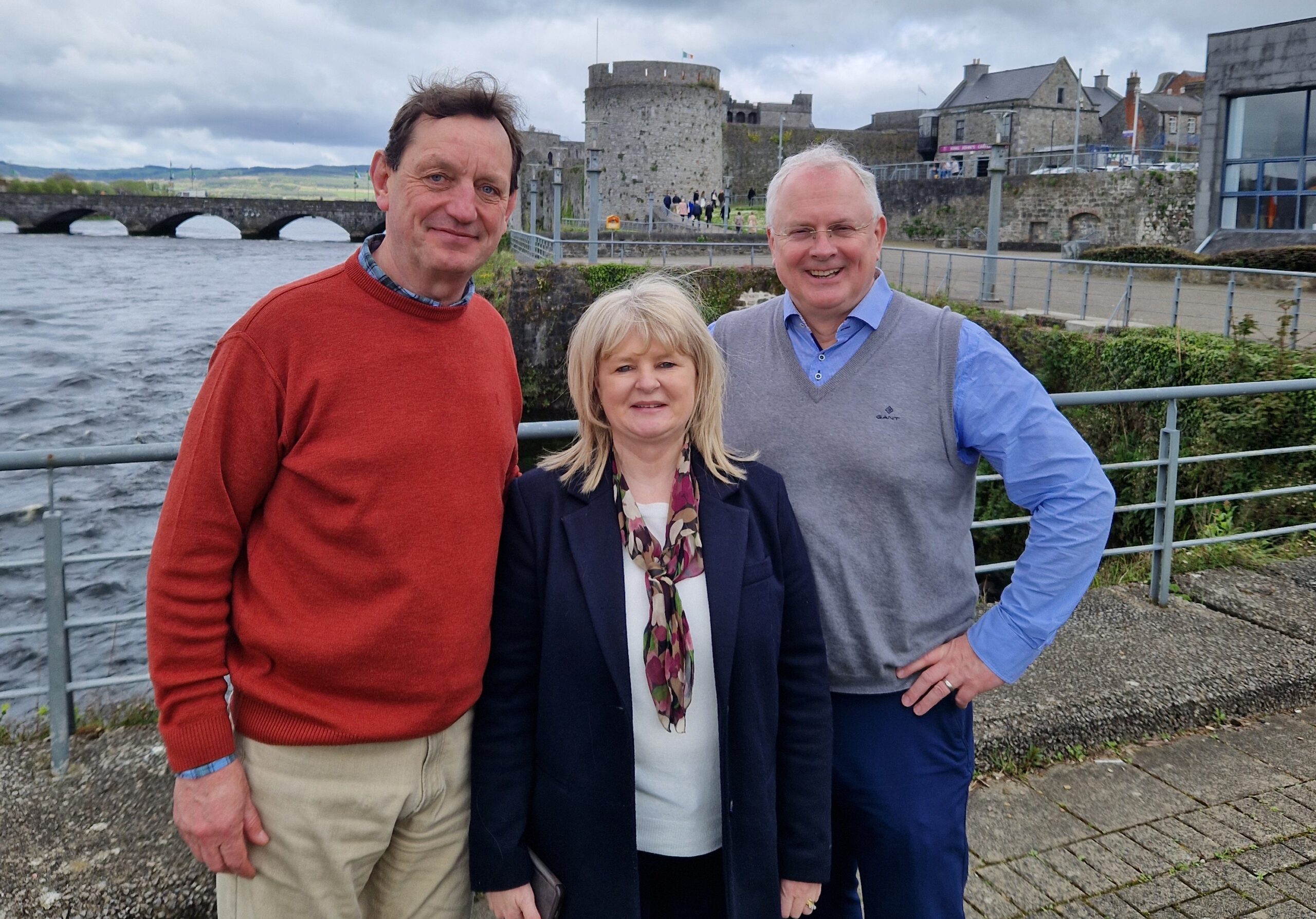 Urban Land Institute Ireland - Coordinator Andrew Kinsella, ULI Chair Marie Hunt and Limerick Twenty Thirty David Conway on ULI’s visit to Limerick.