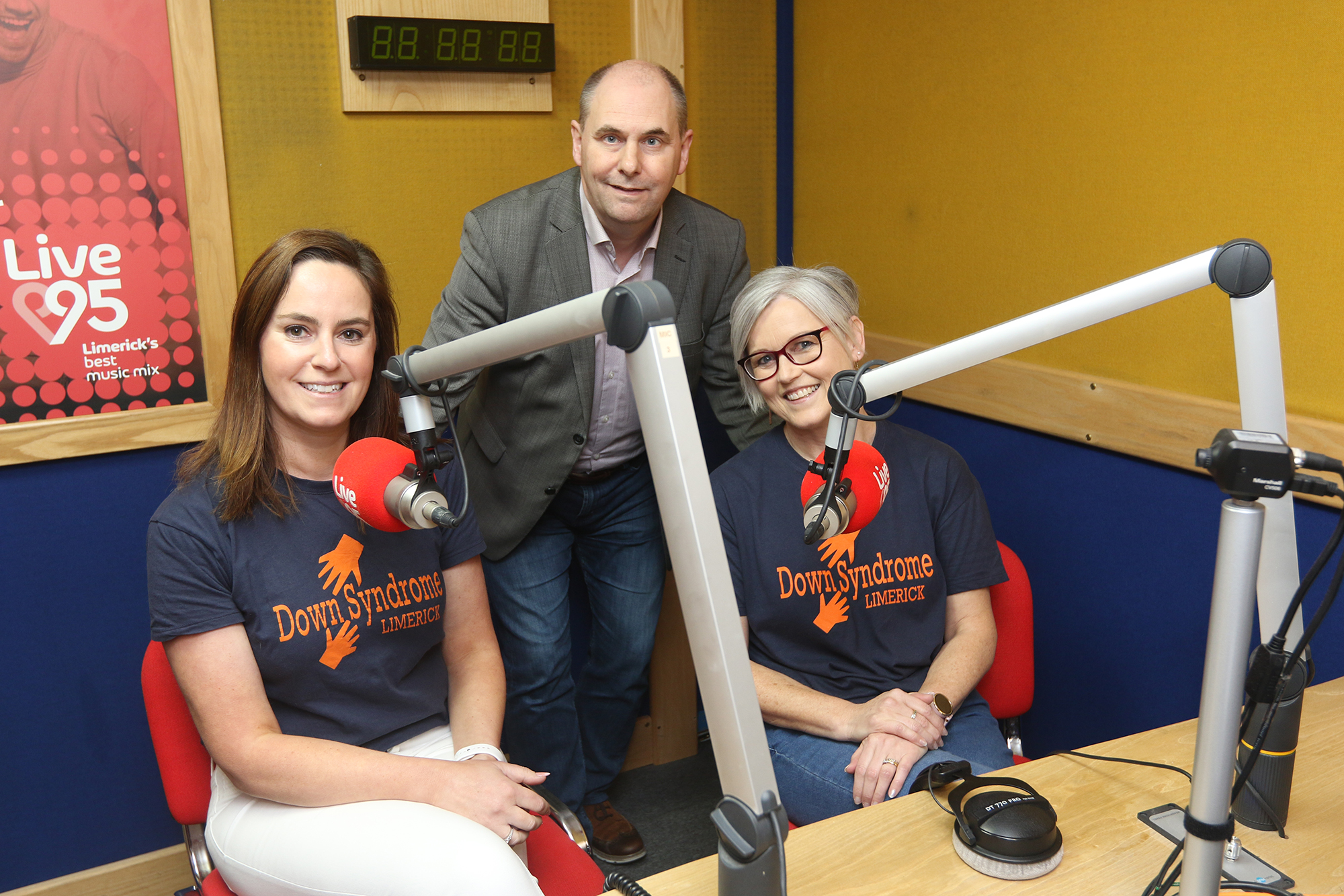Live 95 FM Joe Nash, Limerick's 95 fm with Michelle Coughlan and Ellen Tuffy, Down Syndrome Limerick been announced as Charity Partners with Limerick 's Live 95 FM Picture Brendan Gleeson
