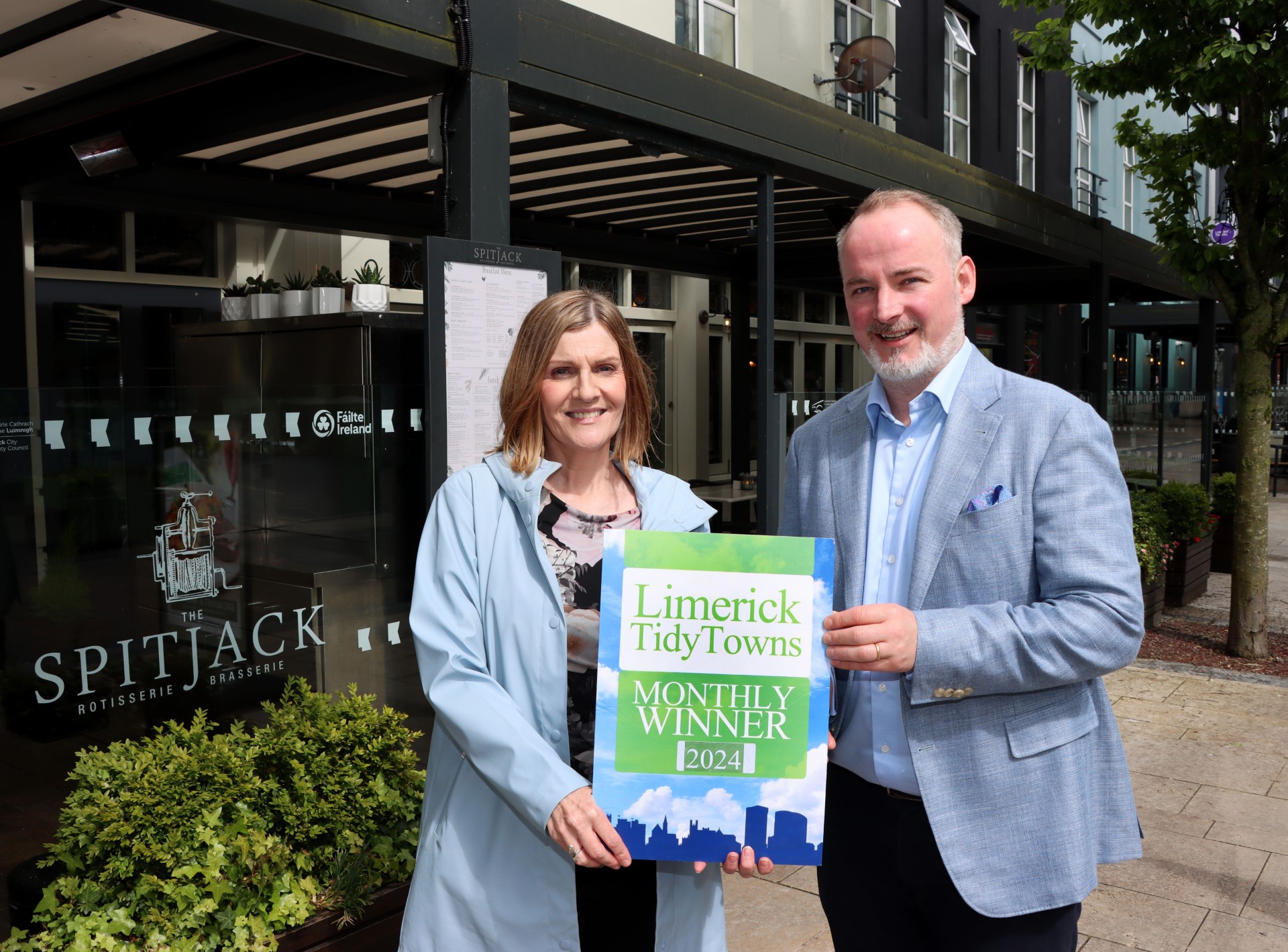 Limerick City Tidy Towns Bi-Monthly Award for May-June 2024 goes to The Spitjack Restaurant on Bedford Row