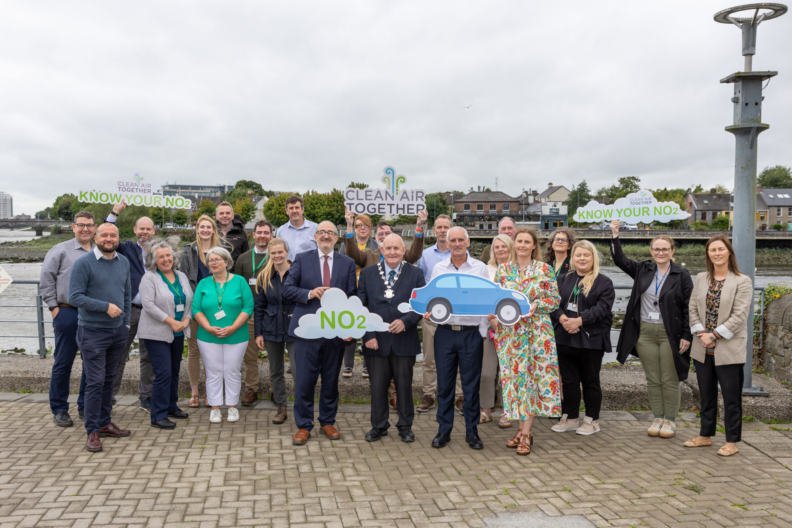 Great turnout for the launch of Clean Air Together (Limerick City) at City Hall today. -Picture by: Kieran Ryan-Benson